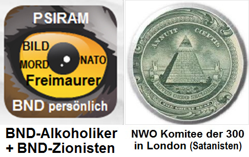 Das Psiram-Auge
                              entspricht dem Pyramidenauge der
                              Freimaurer auf dem 1-Dollarschein, das
                              Symbol der Freimaurer-Illuminaten fr die
                              Geheimdienste des Komitees der 300 von
                              Rothschild, Soros und Rockefeller