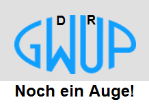 Die
Trottel-GWUP, das Logo ist noch ein
Auge Die Trottel-GWUP, das Logo ist
noch ein Auge