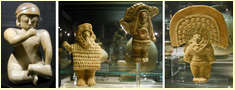 Ausserirdische (Götter der Vorzeit) im
                      Kulturmuseum in Quito, Ecuador