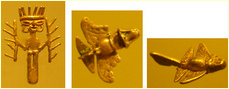 Ausserirdische (Götter der
                      Vorzeit) mit Flugzeugen (!) im Goldmuseum von
                      Bogotá, Kolumbien