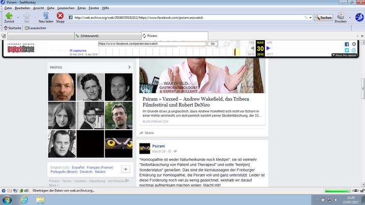 BND-Psiram auf Facebook mit Fotos, das Portal -
                    und die Rufm�rder tun noch so unschuldig l�cheln
                    dazu! Bis auf den Radrennfahrer und Handballer...