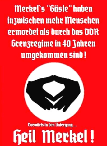 Die "Gäste" des Merkel-Regimes ermorden 2007 bis 2018 mehr Deutsche als das deutsche DDR-Grenzregime 1951-1991 Die "Gäste" des Merkel-Regimes ermorden 2007 bis 2018 mehr Deutsche als das deutsche DDR-Grenzregime 1951-1991