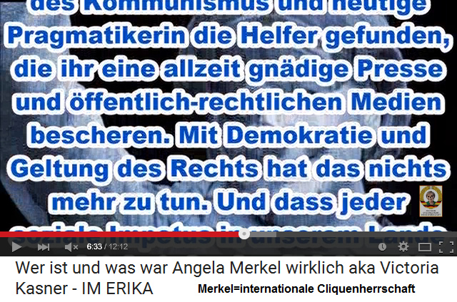 Angela Merkel f�hrt in der hohen Politik
                    eine internationale Cliquenherrschaft
