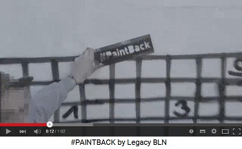 Hakenkreuz 03 wird in einen Lottoschein
                      verwandelt, mit dem Logo von Paint Back