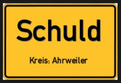 Ortsschild Schuld im Kreis Ahrweiler Ortsschild Schuld im Kreis Ahrweiler