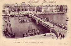 Le Havre Passerelle de la Bourse /
                            B�rsenbr�cke 1904