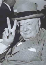 Churchill
                mit dem ersten Victory-Zeichen 19.7.1941