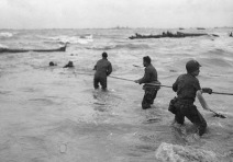 6.6.1944 Nachmittag, Rettung am
                            Lebensseil