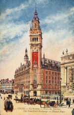 Lille, Börse am Theaterplatz 1910 ca. Lille, Börse am Theaterplatz 1910 ca.