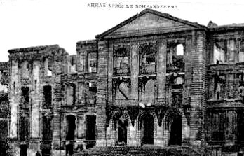 Arras, Abtei in
Ruinen 1915 Arras,
Abtei in Ruinen 1915