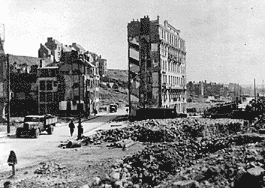 Boulogne-sur-Mer in Ruinen 1944 Boulogne-sur-Mer in Ruinen 1944