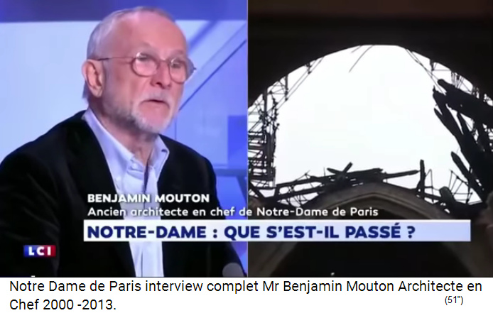 Ex-Architekt der Notre Dame, Herr
                      Benjamin Mouton