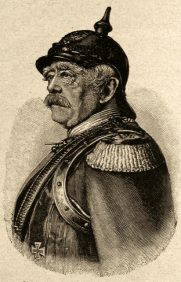 Bismarck with a Hotzenplotz
                                  helmet, portrait.His racism against
                                  Polish population and against all
                                  what's not European is mostly not
                                  mentioned.