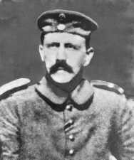 Hitler as a corporal in 1916,
                              portrait