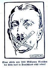 Ban from speaking for
                                        Hitler, cartoon of the review
                                        "The Stormer"
                                        ("Der Strmer") in
                                        1923 appr.