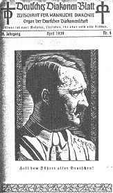 Luther church honoring Hitler on a
                              cover of 1939