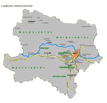 Map 01: Lower Austria with Vienna
                              (Wien) and Waldviertel ("Forest
                              quarter")