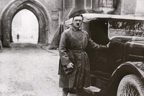 Hitler leaving the fortress Landsberg