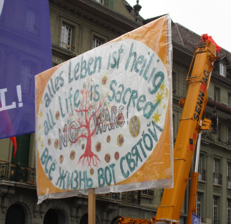 Plakat: "Alles Leben ist
heilig" Plakat: "Alles Leben
ist heilig"