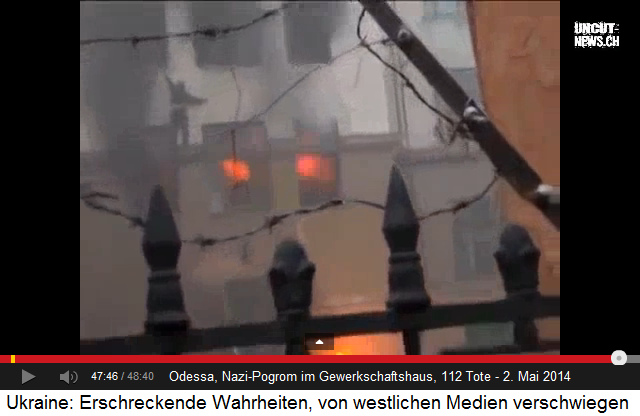Gewerkschaftshaus Odessa, Rückseite, ein
Fassadenkletterer direkt über dem Feuer 02 Gewerkschaftshaus Odessa, Rückseite, ein
Fassadenkletterer direkt über dem Feuer 02