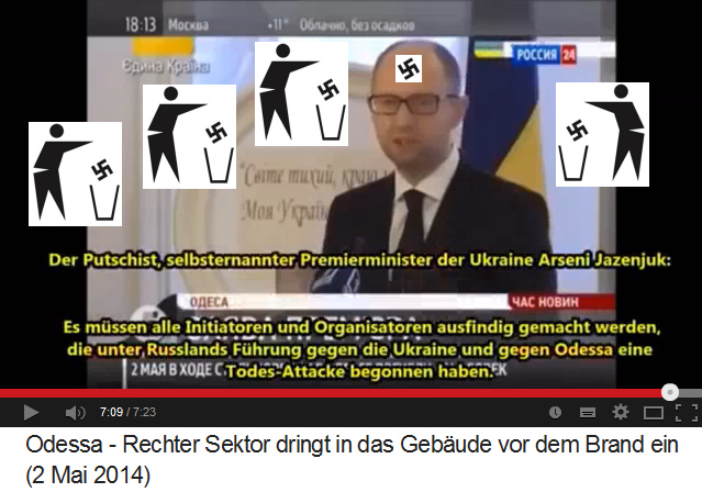 Nazi-Schwein und
Putschist Jazenjuk behauptet eine
Todesattacke, die Russland gegen die Ukraine
ausgeführt habe, eine totale Nazi-Lüge! Nazi-Schwein und Putschist Jazenjuk
behauptet eine Todesattacke, die Russland
gegen die Ukraine ausgeführt habe, eine
totale Nazi-Lüge!