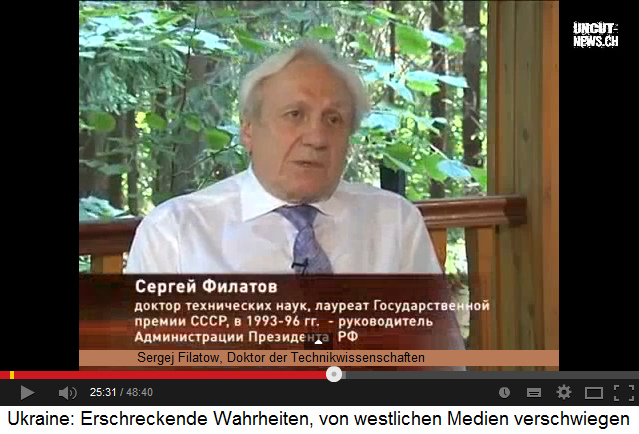 Doktor Sergej Filatow schildert, wie die
"Sicherheitsdienste" der Ukraine die
Listen der Russlandaktivisten publizieren liessen Doktor
Sergej Filatow schildert, wie die
"Sicherheitsdienste" der Ukraine die
Listen der Russlandaktivisten publizieren liessen
