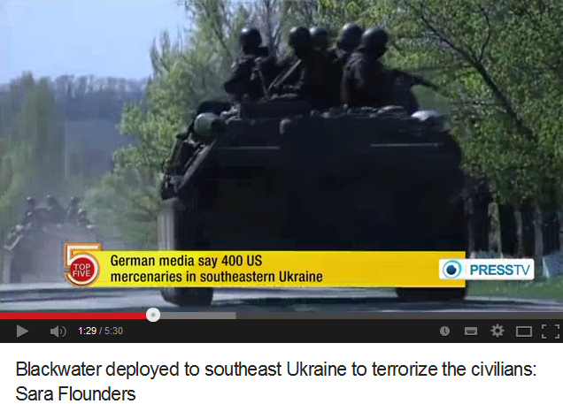 "US"-M�rder-S�ldner von Blackwater
                      in der Ostukraine