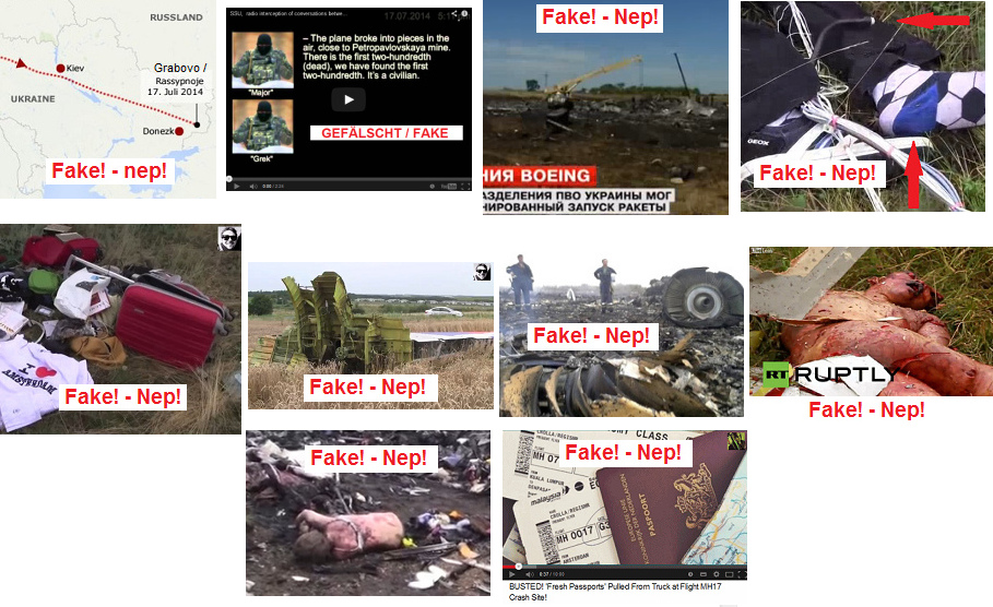 Die F�lschungen bei der F�lschung
                                  der Absturzstelle von Flug MH17 vom
                                  17.7.2014
