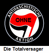 Antifa-Logo ohne Aktion,
                    die Totalversager