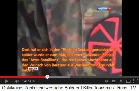 Azow-Bataillon, das
                            Logo, und es wurde auf Wunsch von
                            "US"-Beratern gegr�ndet