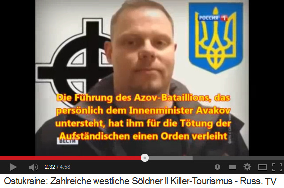 Das Innenministerium
                            unter Awakow gab Michael Skilt sogar einen
                            Orden f�r seine T�tungsaktionen