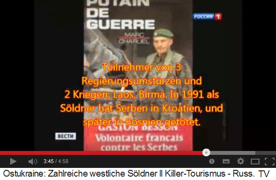 Der Killer Besson
                            wird in einem Buch �ber den Jugoslawienkrieg
                            als "Putain de guerre"
                            beschrieben
