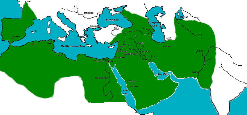 Karte des Islam
von Persien bis Südfrankreich 732-734 Karte des Islam von Persien bis
Südfrankreich 732-734