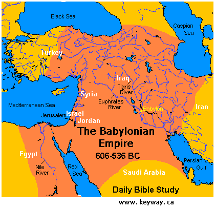 Karte
                            Babylonisches Reich Nebukadnezar