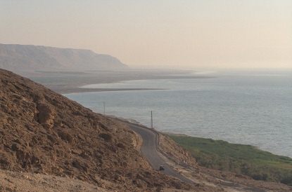 Southern region: Dead
Sea with steep coast Southern region: Dead Sea with
steep coast
