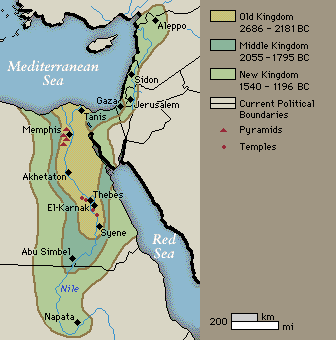 Map with the
different Egypt Empires Map with the
different Egypt Empires