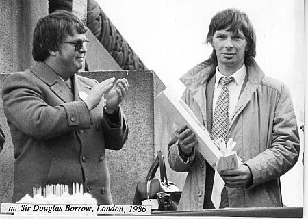Jurij Below mit Douglas Borrow, 1986,
              ein schöner Moment im Leben (JB)