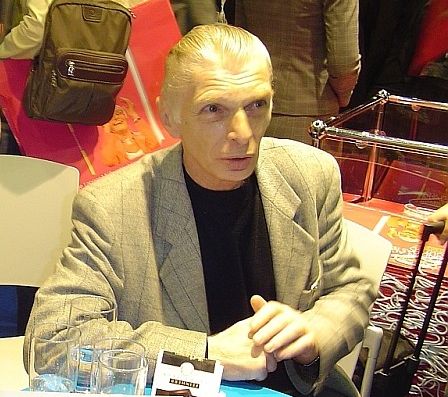 Jurij Below,
              Gulag-berlebender, an der Buchmesse in Frankfurt am Main,
              2009 (JB)