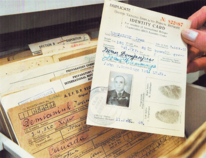 Die geflschte Identittskarte von
              Demjanjuk
