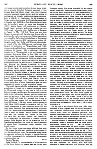 Encyclopaedia Judaica: Holocaust,
Rescue from, vol. 8, col. 907-908 Encyclopaedia Judaica: Holocaust, Rescue
from, vol. 8, col. 907-908
