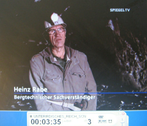 Oberammergau: Tunnelwrter und bergtechnischer
                    Sachverstndiger Heinz Rabe erzhlt
