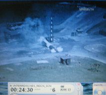 Rakete V2,
                          Fehlversuch 03, die Rakete schlgt auf dem
                          Boden auf