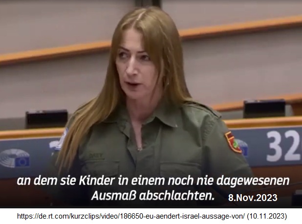 Warnungen an die
Naziregierung Netanjahu-Galant nützen nichts, z.B. die
Warnungen von Clare Daly aus Irland im EU-Parlament -
die kriminellste Armee der Welt von Israel bombardiert
und massenmordet einfach weiter! Warnungen an die
Naziregierung Netanjahu-Galant nützen nichts, z.B. die
Warnungen von Clare Daly aus Irland im EU-Parlament -
die kriminellste Armee der Welt von Israel bombardiert
und massenmordet einfach weiter!