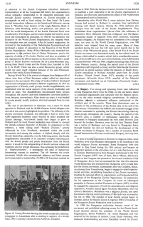 Encyclopaedia Judaica (1971): Zionism, vol. 16,
                    col. 1119-1120