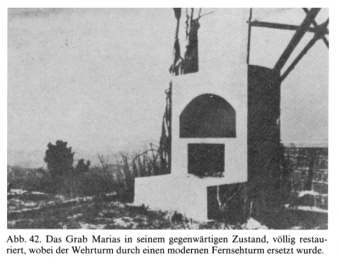 Das Mariengrab von Murree ohne Wehrturm im Zustand
                von 1976