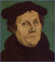 Luther,
                portrait [40] - first he made a revolution, but then
                turned to be an alcoholic and a criminal black and white
                propagandist