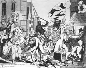 Hep-Hep-Pogrom in Frankfurt 1819, Illustration