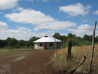 Temuco Cholchol, granja en forma de una ruca