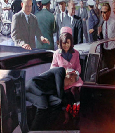 Gemälde von Marc Johns: Ermordung von Kennedy
                  1963