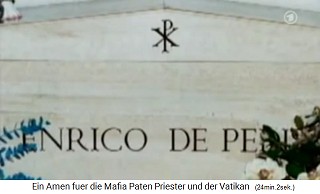 Rome: In the church of Saint
                    Apollinaris is the tomb of the mafia boss Enrico de
                    Pedis next to the tomb of popes